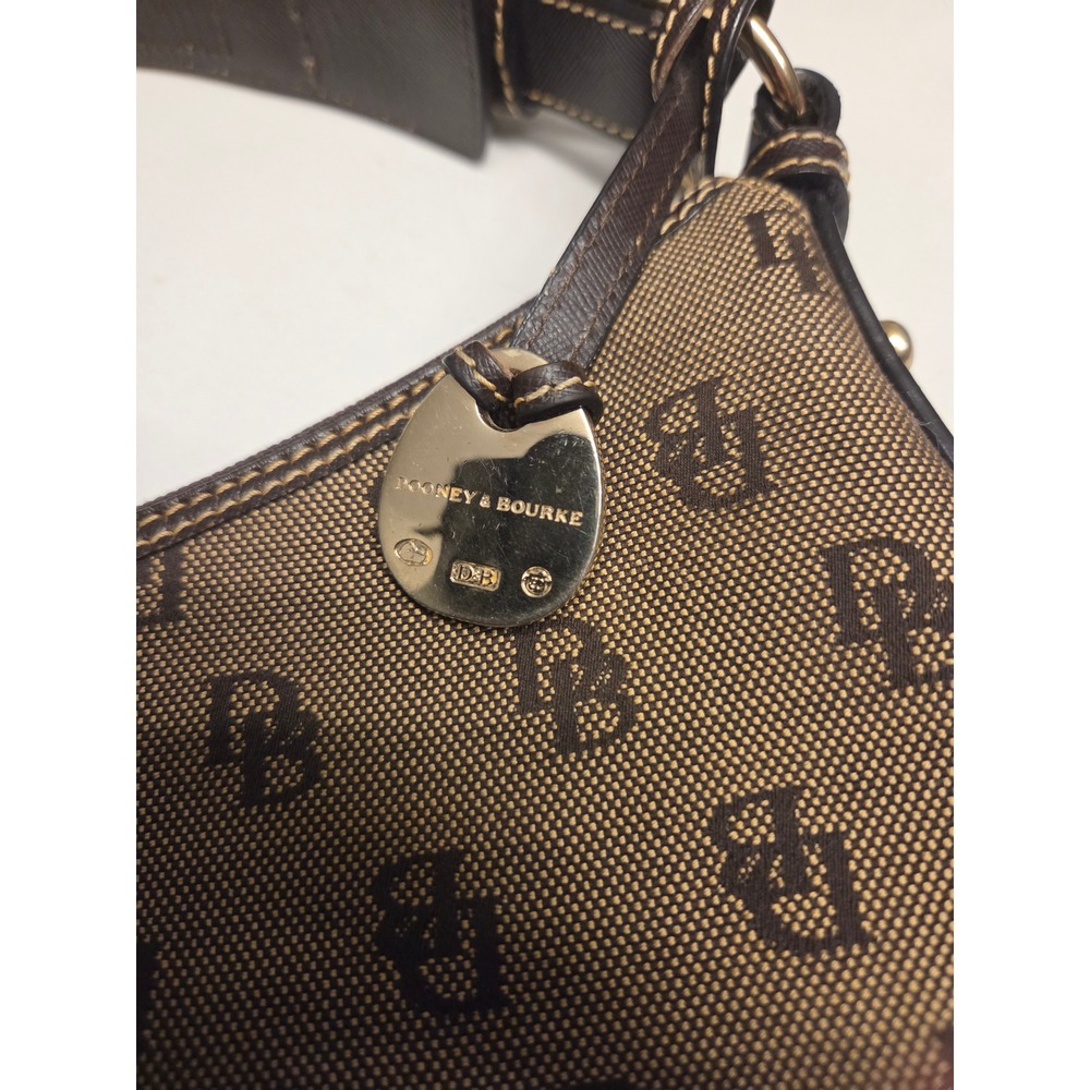 Dooney & Bourke Signature Monogram Shoulder Bag - Double Pocket (COA Included) - Picture 3 of 11